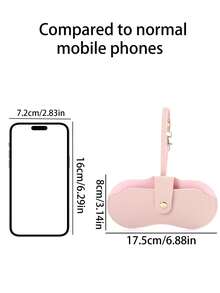 1PC Leather Glasses Storage Bag Portable Sunglasses Glasses Clip Protective Case Portable Glasses Storage Bag Can Hang Bag Travel Glasses Clip Women's Storage Bag Bag Charms Car Decoration Outdoor Portable Bag Couple Keychain Anti-Lost Wristband Birthday Gift Party Gift Anniversary Gift.