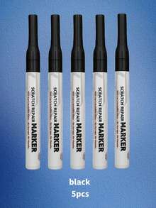 5pcs/1pc Paint Touch-Up Pens Car Paint Touch Up Pen, Car Paint Pen, Scratch Repair Agent, Paint Surface Scratch Repair Marker And Chip Restorer, Gold, Silver, White And Black Color, High Temperature Resistant, Waterproof, Sun-Resistant, For Car - one-size - View 14