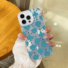 Funda para phone con forma de flor de carta de póker. Compatible con phone 16, 16 Pro, 16 Pro Max, 15 Plus, 14, 13, 12 y 11. Nuevo borde suave con degradado glaciar. Protección integral contra caídas con cubierta protectora de silicona. - Blanco - Ver 5