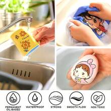 1pc Dual-Tip Dual-Color Marker Pen, Acrylic Painting Brush Pen For Glass Painting, Layering Colors, Art Students, Smudge-Proof, Washable, Watercolor Pen