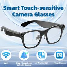 New Smart Glasses: Multi-Functional, Support HD Calling, Lossless Music Playback, Built-In Rechargeable Long-Lasting Battery, High Transmittance High-Definition Lenses, Unisex, Suitable For Various User Groups, Equipped With Sensitive Touch Sensing System, Meet Diverse Scenario Needs. - Multicolor - View 1