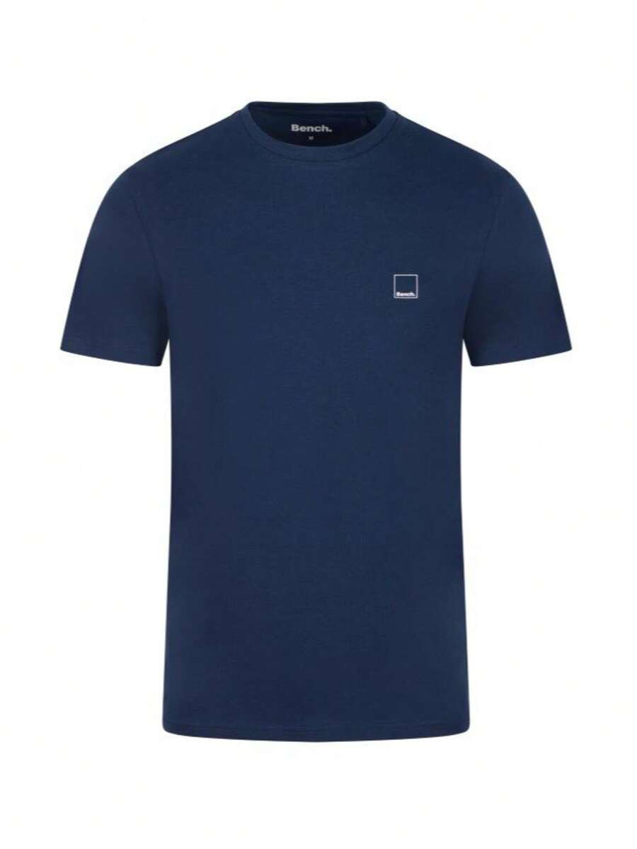 BENCH Men's T-Shirts Navy Blue - White - View 1