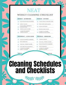 NEAT Cleaning Schedules And Checklists: 12 Months Of Daily, Weekly And ...