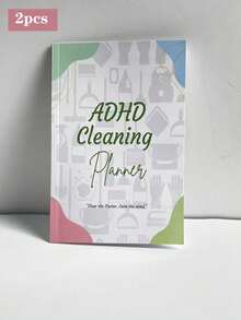 1 件 ADHD 清洁计划、家庭清洁时间表、年度清洁清单计划器、每周和每月清洁清单笔记本、学校用品、返校