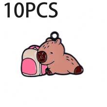 可爱的水豚河豚DIY吊坠首饰套装，可用于制作手链、项链和其他首饰。适合DIY爱好者。也非常适合馈赠亲朋好友。