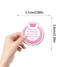 55 Piezas de Pegatinas con Versículos Bíblicos en Color Rosa como Regalo Cristiano de Navidad para Niñas y Mujeres, Citas Inspiradoras de Jesús, Alabado Sea Dios, Decoración Religiosa, Recuerdos de Fiesta, Motivacional
