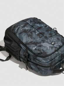 男学生高容量迷彩旅行背包，高中减负背包