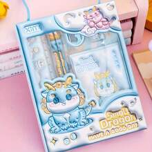 6pcs Stationery Set, 3D Gift Pencil Set, Back To School Gift, Perfect Gift For Birthday, Valentine's Day, Christmas, Thanksgiving And Holiday Collection, Ideal For Halloween, Christmas, Thanksgiving