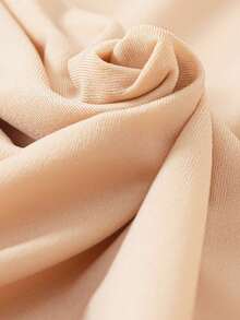 Women's Seamless Lace Thermal Underwear, Thin Long Sleeve Tops, Solid Color Warm Innerwear, Crew Neck, Skin-Tight, High Elasticity, Beige, Casual Lightweight Warm Base Layer For Autumn/Winter - Beige - View 8