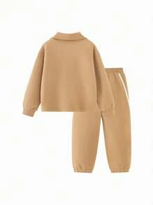 mini bala Tuta da ragazza di stile attivo, set di moda elasticizzato morbido del 2025