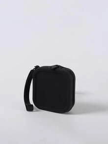 1 Piece Of Silicone Square Bag, Portable Cosmetic Bag, Change Purse, Data Cable, Jewelry Storage Bag, Lipstick Bag, Practical And Large Capacity, Can Hold Skin Care, Makeup, Toiletries, Digital Storage, Etc. Comfortable Wide Handle, Easy To Carry, Suitable For Home, Work, And Travel.