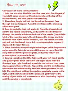 1 件多色便携式迷你手持手动缝纫机，多功能，适合家用 - 彩色 - 查看 7