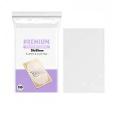 TOOUEE 100 Pcs Kpop Photocard Sleeves 58*89mm Clear Photo Card Sleeves PVC Free & Acid Free Photocards Holder For Kpop Albums Photo Cards Ultra Clear And 200 Microns Thick Sleeves Idol Photo Cards Protector Trading Cards Shield Cover Ideal For Photo Card Collector,Kpop Lovers, Album Photo Card Enthusiasts