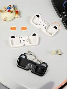 1pc 眼镜收纳架浴室床头壁挂式太阳镜眼镜展示架可放置度数眼镜卧室床头免打孔耐压壁挂式太阳镜展示架首饰杂物收纳架适用于卧室梳妆台梳妆台免打孔眼镜收纳架浴室壁挂式太阳镜收纳架圣诞装饰圣诞礼物