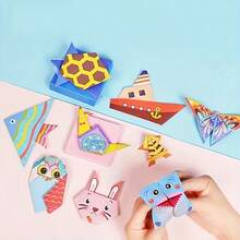 1 Set de kit de origami creativo - 27 diseños únicos de manualidades DIY, perfecto para actividades educativas, proyectos de aula y favoritos de fiesta, desarrolla la habilidad de los niños, ayuda a que los hijos crezcan, excelente para regalos de cumpleaños y festividades