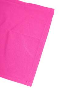 Casual Versatile Solid Color Wide Leg Pants - Hot Pink - View 5