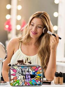 New Arrival! All-In-One Charger Travel Organizer - Transparent Toiletry Bag, Travel Essential, Portable Zipper Travel Makeup Bag, Beach Clear PVC Toiletry Bag, Waterproof Storage Pouch, Transparent Organizer Bag, Cable And USB Organizer Bag, Airport Approved PVC Cosmetic Bag For Chargers, Cables And Power Banks