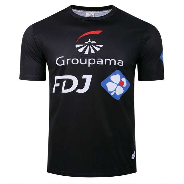 Camiseta de verano de alto rendimiento y peso ligero para hombres 2025 - Mezcla transpirable de poliéster y spandex, cuello redondo, manga corta, diseño geométrico en blanco y negro, lavable a máquina, adecuada para tenis, correr, fitness y actividades al aire libre, camiseta de entrenamiento