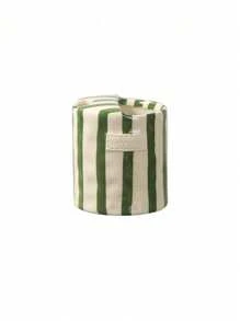 1pc Ins Style Striped Handgrip Coffee Mugs, Cute Girly Highly Attractive Romantic Water/Milk/Latte Cups For Women