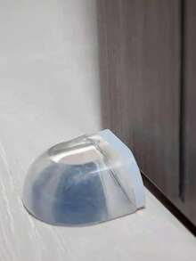 2pcs/4pcs/6pcs Transparent Door Stopper, Simple Clear Silicone Door Stopper Holder, Suitable For Home Bedroom Door, Bathroom Door, Security Door