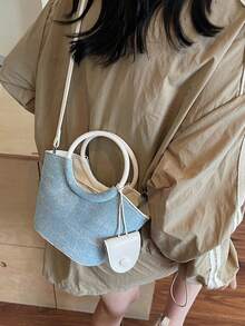 简约质感，清新配色，精致手提包，时尚百搭，热门单肩包，小众设计，气质颜值高，大容量斜挎包，适合通勤上班逛街