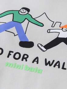 mini bala 男童工装卫衣套装 2025 秋季长袖 + 裤子 - 淺卡其 - 查看 7