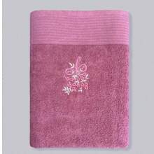 100% Turkish Cotton Bath Towel – 70*140cm – Ultra Soft & Absorbent – Made In Turkey - Watermelon Pink - View 2