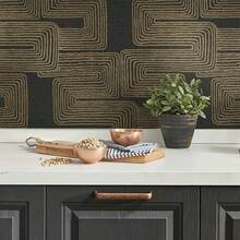 Wall Paper - Black/Gold - View 8