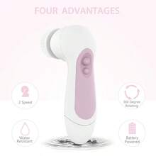 Waterproof Facial Cleansing Spin Brush Set With 5 Exfoliating Brush Heads Electric Face Scrubber Cleanser Brush By CLSEVXY Face Brush For Gentle Exfoliation And Deep Scrubbing
