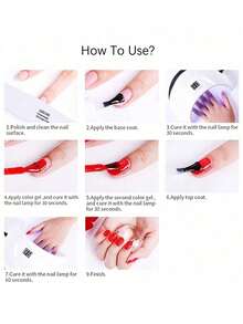 annies 10毫升夏季热销闪亮脚趾甲油亮片凝胶 2025新款冰啫喱裸色指甲油凝胶 2支装 女孩礼物美甲 - 彩色 - 查看 9