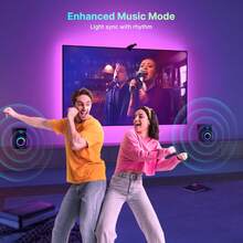 RGB+IC LED Lights For TV Backlighting, USB Powered Backlight Kit With Cmaera, Single Point Color Strip Lights For 45-75 Inch TVs, Ambient Lighting For Gaming And Home Theaters,Single Point Color Extraction - RGBIC S-type Light Strip - View 5