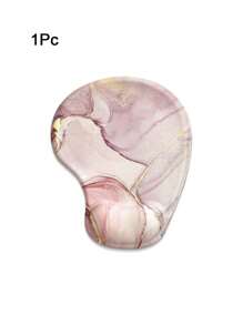 可爱卡通太空星系图案 3D 硅胶柔软耐用防滑鼠标垫带腕托适用于笔记本电脑、办公桌、男女 - 彩色 - 查看 9