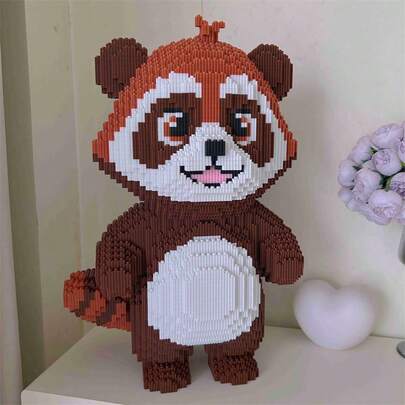 10,000 Pieces Of Brown Panda Large-Sized Building Blocks, Jigsaw Puzzles, High-Difficulty Adult DIY Toys, Teddy Bear Figurines, Birthday Gifts, Suitable For Parties And Presents