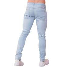 Kit 3 Men's Light Medium Dark Jeans Laicra Slim Basic Casual Premium Direct From The Factory With Elastane - Rửa nhẹ - Xem 4