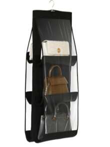 Multipurpose Organizer Bag Holder With Hanger For Wardrobe - màu đen - Xem 1