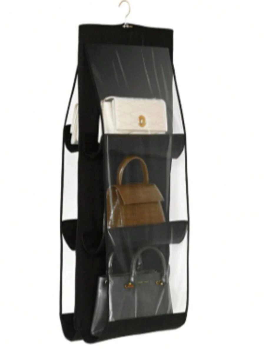 Multipurpose Organizer Bag Holder With Hanger For Wardrobe - màu đen - Xem 1