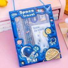 6pcs Stationery Set, 3D Gift Pencil Set, Back To School Gift, Perfect Gift For Birthday, Valentine's Day, Christmas, Thanksgiving And Holiday Collection, Ideal For Halloween, Christmas, Thanksgiving