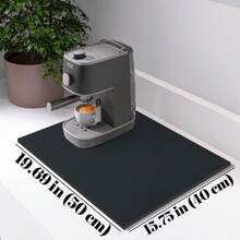 1 Tấm thảm lau bát đĩa màu trơn, Tấm thảm máy pha cà phê silicon thấm nước chống trượt, Tấm thoát nước, Tấm thảm cà phê, Tấm thảm nhà hàng quầy bar, Tấm thảm cho thú cưng, Tấm thảm đựng đồ ăn, Tấm thảm phòng tắm, Đồ trang trí mặt bàn, Đồ dùng nhà bếp - màu đen - Xem 13