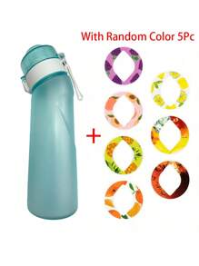 1 pièce Bouteille d'eau aromatisée de 750 ml/25 oz, ensemble de démarrage de bouteille, bouteille à boire avec une capsule d'arôme aléatoire. Convient pour les salles de sport, les écoles. Bouteille d'eau aromatisée (les capsules d'arôme n'améliorent que l'odeur, pas le goût). Ne change pas le goût de l'eau, ne fait que la rendre très parfumée.