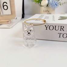 Colgante, llavero y accesorio para bolso con colección de pelo de perro adorable, cápsula coleccionable, decoración conmemorativa y creativa de mascota de dibujos animados