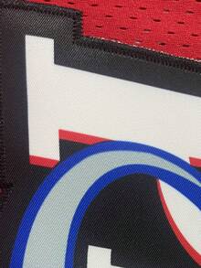 Atonmore 男式篮球球衣，3 件红色，刺绣和缝制篮球背心，无袖运动衫 - 紅色 - 查看 5