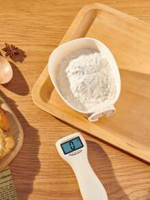 1 Piece Electronic Measuring Spoon, Gram Spoon Scale, Kitchen Electronic Spoon Scale, Flour Spoon, Food Dosing Spoon, Coffee Scale, Milk Scale, Coffee Bean Weighing, Essential Helper For Baking And Making Cakes, Can Weigh Solids, Liquids And Powders, Enlarged Version High-Precision Handle Kitchen Scale