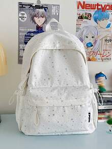 星光尼龙面料小清新女生背包适合青少年作为防水轻便的格纹背包，适合青少年女大学生和白领，非常适合学校、大学、工作、商务 - 彩色 - 查看 13