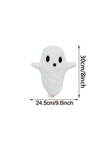 Cute Ghost Pillow Halloween Pillow 12.6" X 9.45" Cute Ghost Pillow White Decorative Ghost Pillow Plush Sofa Ghost Cushion For Sofa Bed, Sofa Party, Home Decor, Kids Gift