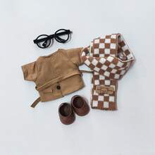 17厘米拉布布娃娃秋季风衣 | 1/2代校园风格 + 时尚眼镜 | 迷你包包饰品 & 开学季礼物 - 彩色 - 查看 8