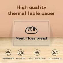 Niimbot Transparent Thermal Label Paper Self-Adhesive Sticker Waterproof For Niimbot B1 B21 Mini Portable Printer For Office Home Label Maker