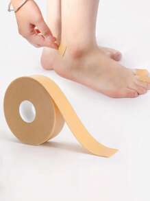 1 片防摩擦胶带。泡沫脚趾保护胶带，防滑高跟鞋贴垫