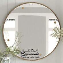 1 Set Spanish Welcome Decal/Wall Sticker, Suitable For Living Room, Entryway, Bedroom, Kitchen And Other Home Decor - Black - View 6
