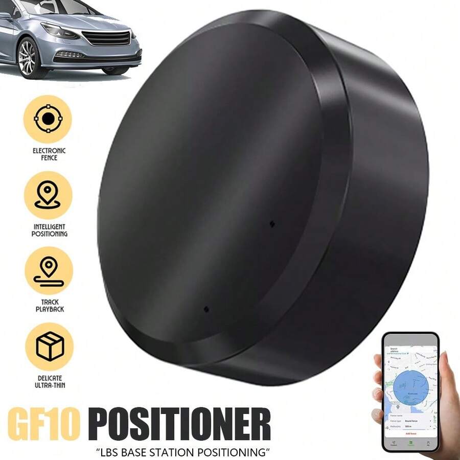 1pc Black Mini LBS Loss Prevention Device, Compact And Lightweight, Easy To Carry, Suitable For The Elderly, Pets