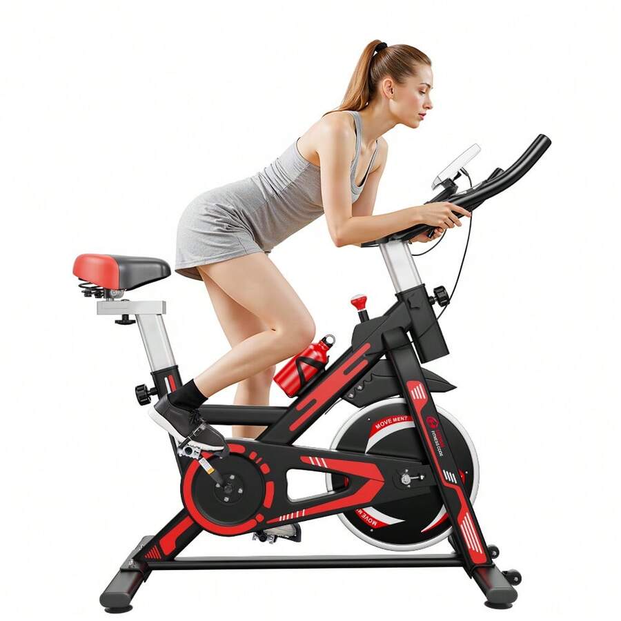 GartistGo Indoor Magnetic Exercise Bike With Sliding Flywheel, LCD Display And Heart Rate Sensor,  Gym Equipment